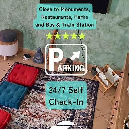 Secret Zen House In The Center W Free Parking And 24hours Automatic Check-in - With Netflix & Disneyplus And Air Conditioning Casale Monferrato