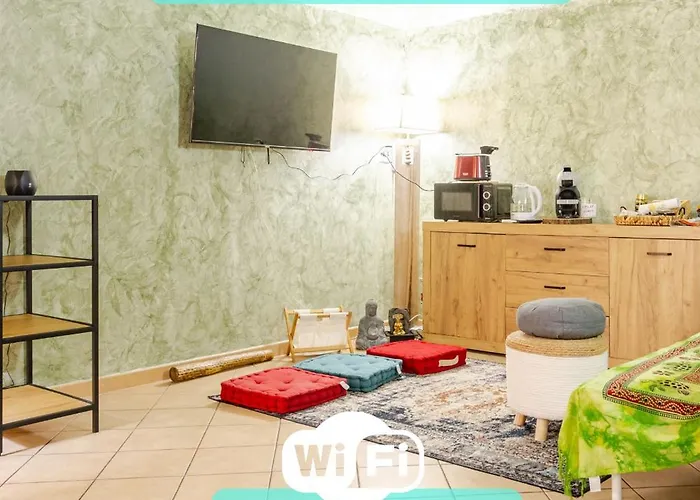 Appartement Secret Zen House In The Center W Free Parking And 24hours Automatic Check-in - With Netflix & Disneyplus